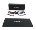 Versace Eyeglasses Frames Mod 3357 5464 Purple Gold Rectangle Full Rim 53-17-145