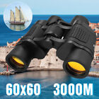 60x60 Zoom Binoculars Day Night Vision Bak-4 Prism High Power Waterproof   Case