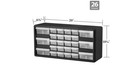 26 Drawer Plastic Craft Storage Cabinet Hardware Small Parts Organizer Tool Box
