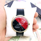     Rare Raketa Hammer And Sickle Soviet Mens Watch 2609 Wristwatch Ussr Rocket     