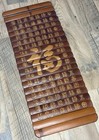 Vintage Chinese Hand Carved Bamboo    fu    Luck Blessing Scroll 37    Feng Shui Decor