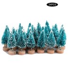 Christmas Tree Xmas Frost Mini Tree 24pcs Christmas Craft Decor Decorating