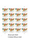2021 Usps Sheet Of 20 First Class Letter Stamps Happy Birthday - 100 Pcs Total