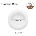 12 Pcs Piggy Bank Plug 32 Mm 1 26  Id 42 Mm 1 65  Od Plastic Stoppers Plug White