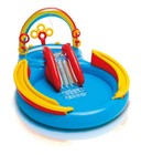 Inflatable Kids Rainbow Ring Water Play Center Lightweight W  Water Slide