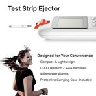 Glucose Monitor Kit - Sleek White Design  Clear Display  Auto Calibration  Gl   