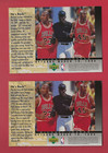 1994-95 Upper Deck Michael Jordan He s Back Reprints J2   J3 Jumbos Lot Of 2