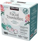 Kirkland Signature Daily Facial Towellettes  4 53 Pound  180 Count  1-box 