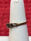 Nos Vintage Box Head 14kt Jabel Illusion Diamond Semi Mount Ring 3 5mm Gvtm-10