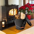 5 15 Gallon Ash Bucket With Lid And Shovel For Fireplaces Fire Pits Stoves Metal