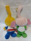 Snorks Story Casey   All-star Stuffed Plush Applause Vintage 1983  set Of 2 