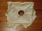 Cream Or White  Vintage Military Parachute Pilot Chute 8 Lines