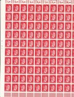 Stamp Germany 12 Pf Adolf Hitler Sheet 1941 Wwii 3rd Reich German Mnh Faults 2
