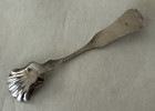 Coin Silver Master Salt Spoon Shell Bowl 3-5 8 