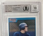 Freddie Freeman Signed 2007 Bowman 1st Chrome Rookie Card Beckett Auto Grade 10