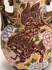 Antique Japanese Meiji Era  Satsuma  Dragon Vase Hand-painted 15    Two Handled