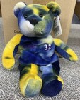 1999 Salvino s B-ball Bammers Lakers  32 Magic Johnson Tie Dyed Plush Bear Nwt