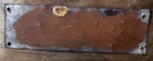 Look  Original Mine German Steel metal Sign Ww2 Wwii Size Is 10 5 8  X 3 3 8 