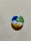 Multicolor Swirl Glass Marble - Green Blue Yellow Orange Black Brown Ox Blood     