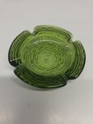 Vintage Anchor Hocking Glass Ashtray Soreno Forrest Green Mid Century 4 25  