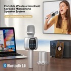 Wireless Bluetooth Karaoke Microphone Speaker For Adults  Karaoke Mic With St   