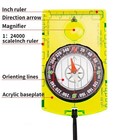 Waterproof Outdoor Compass For Hiking Camping Backpacking Orienteering Map Readi