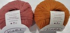 Knit Picks Palette  100  Peruvian Wool Yarn 1 Skein Sweet Potato 1 Skein Peony