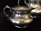 Vintage Pairpoint Mfg New Bedford Quadruple Plate Teapot  Sugar Bowl Creamer Set