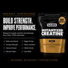 Gains In Bulk Instantized Creatine Monohydrate Unflavored 100  Soluble 90 Serv