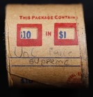 Uncirculated Peace Silver  1 - 10 Coin Roll - Supreme - Woolworth woolco