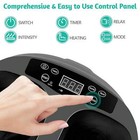 Electric Shiatsu Foot Massager W  Heat - Deep Kneading For Relaxation  Home Spa