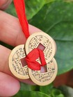 Lucky Chinese Coin Set 3 Coin Set With Ribbon Wealth Protection   Good Luck