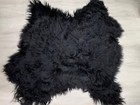 Natural Black Icelandic Double-sew Sheepskin Pelt - Luxurious Home Decor  Crafts