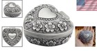 Classic Antique Heart-shaped Jewelry Organizer - Durable Zinc   Velvet Interior