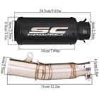 For Yamaha Yzf R6 2006-2025 Slip On System Exhaust Tips Mid Pipe Replace Muffler