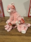 Ty Beanie  Buddy   Basket Beanie Carnation  Pink Kitty Cat With Beautiful Eyes