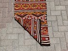 Handwoven 2x3 Kilim Rug     White Boho Area Rug  Small Turkish Accent Rug