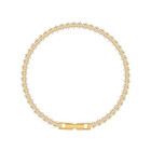 14k Yellow Gold Plated  Tennis Bracelet Marquise Cut Simulated Diamonds 7   Long