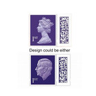 Royal Mail 1st Class Stamps X 8   2 Books   Letter Size Barcoded Postage Genuine