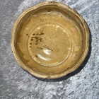 Ceramic Brown Bowl planter Flower Pot Raised Design Art Deco 6    X 3 5   