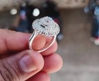 2ct Round Cut Lab Created Diamond Women Engagement Ring 14k White Gold Plated