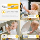 6 Packs Cabinet Locks Baby Proofing  Child Proof Cabinet Locks With 3m Adhesi   