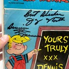 Vintage Signed By Jay North Dennis The Menace Comic Book 