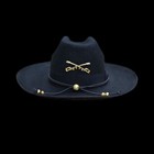 Unisex Cavalry Civil War Saber Officer Fashion Hat Black Rope Sheep Felt Hat