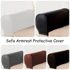 Pu Leather Sofa Armrest Cover Stretch Anti-slip Chairs Couch Arm Recliner Covers