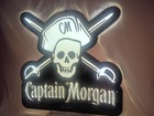 2014 Captain Morgan Pirate 22x22  Plexiglass Led Glowing Bar Sign Wall Hanging