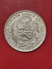 1891 Tf Peru Un Sol Silver Coin 90  25g 22 5g Asw  a 