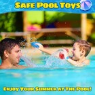 4pcs Water Flying Disc kids Water Splash Toy In 4 Colors soft Water Game Disc   