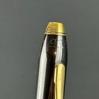 Vintage Cross Townsend Fountain Pen Gunmetal Gold Usa Medium Nib