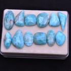 12 Pcs Natural Larimar Cabochon 14mm-25mm Untreated Loose Gemstones Wholesale